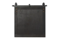 31X31 Inch Wood + Metal Barn Door Wall Mirror -Estally Home Decor Store 276428 brown multi media mirror back 82