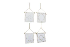 12X12 Inch White Chinese Fir Wood Wall Mirror -Estally Home Decor Store 276453 white wood mirror material 76