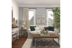 12X12 Inch White Chinese Fir Wood Wall Mirror -Estally Home Decor Store 276453 white wood mirror room 97