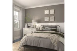 12X12 Inch White Chinese Fir Wood Wall Mirror -Estally Home Decor Store 276453 white wood mirror room 98