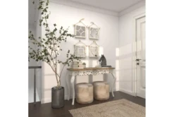 12X12 Inch White Chinese Fir Wood Wall Mirror -Estally Home Decor Store 276453 white wood mirror room 99