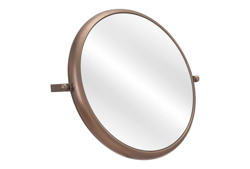 24X20 Round Gold Mirror - Image 2