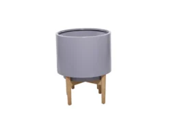 Grey Iron Planter Set Of 2 -Estally Home Decor Store 278175 grey multi media planter material 76