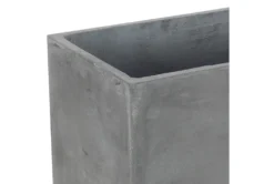 Dark Grey Fiber Clay Planter Set Of 2 -Estally Home Decor Store 278231 grey multi media planter detail 44