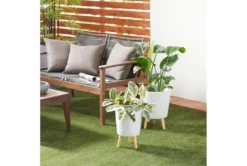 Grey Wood Planter Set Of 2 -Estally Home Decor Store 278237 grey multi media planter room 85