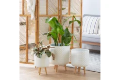 White Wood Planter Set Of 3 -Estally Home Decor Store 278251 white multi media planter room 85