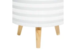 3 Leg White Wood Planter Set Of 3 -Estally Home Decor Store 278254 white multi media planter detail 44