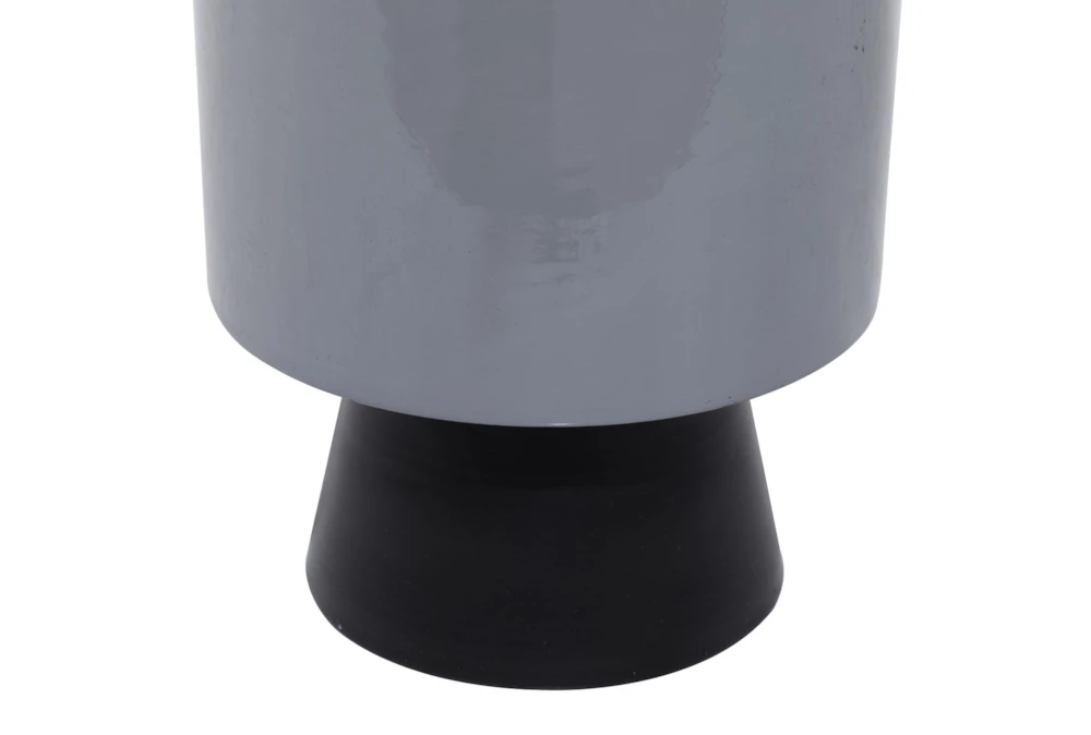 15 Inch Grey Iron Planter 6 15 Inch Grey Iron Planter - Image 4