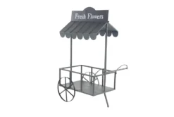 44 Inch Black Iron Plantstand -Estally Home Decor Store 278333 black metal outdoor planter material 76