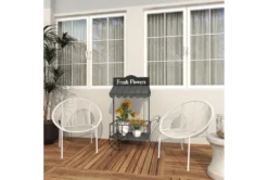 44 Inch Black Iron Plantstand -Estally Home Decor Store 278333 black metal outdoor planter room 94