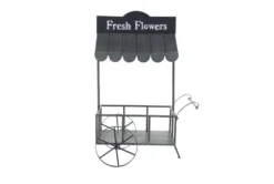 44 Inch Black Iron Plantstand