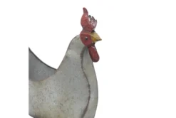16 Inch Grey Iron Rooster Planter 15 16 Inch Grey Iron Rooster Planter -Estally Home Decor Store 278349 grey multi media planter detail 44