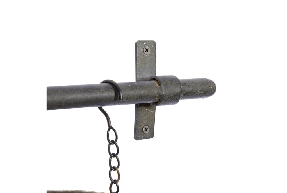 11 Inch Grey Iron Planter 6 11 Inch Grey Iron Planter - Image 4