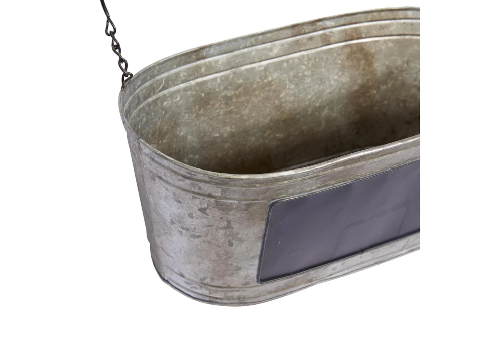 11 Inch Grey Iron Planter 5 11 Inch Grey Iron Planter - Image 3