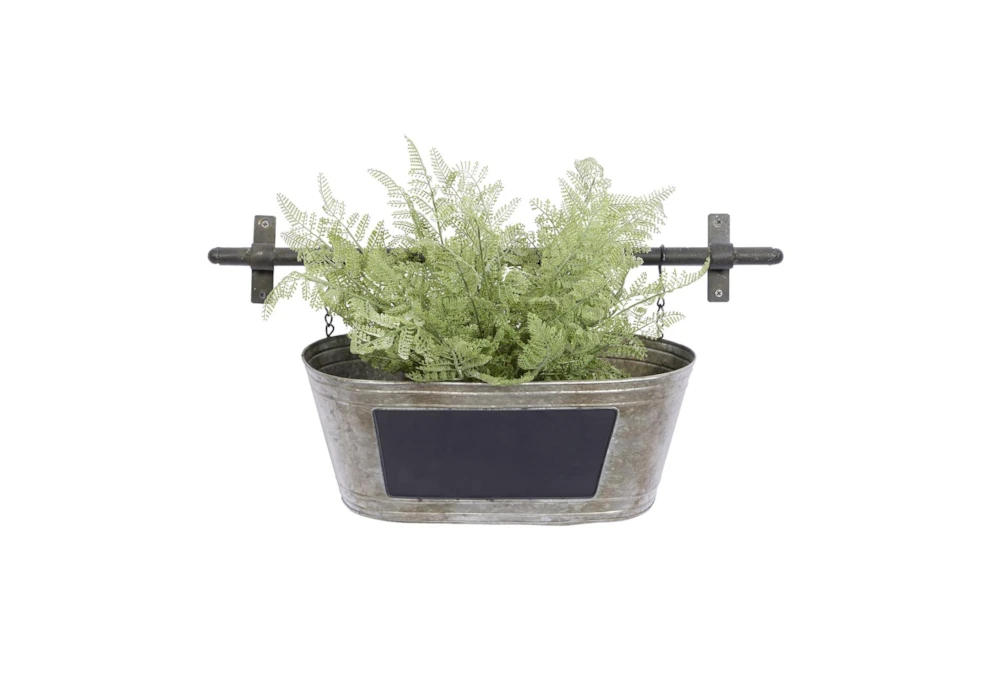 11 Inch Grey Iron Planter 3 11 Inch Grey Iron Planter