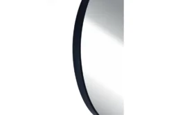 24X24 Black Metal Round Wall Mirror -Estally Home Decor Store 280537 black metal mirror detail 44