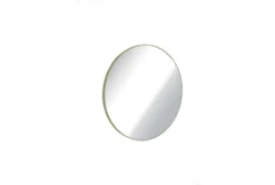 36X36 Champagne Silver Metal Round Wall Mirror