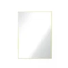30X42 Gold Brass Metal Rectangle Wall Mirror