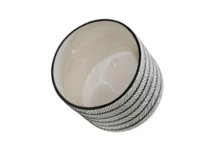 10 Inch & 12 Inch Gray Ceramic Diamond Footed Planter Set Of 2 -Estally Home Decor Store 282051 grey ceramic planter detail 46