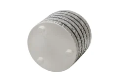 10 Inch & 12 Inch Gray Ceramic Diamond Footed Planter Set Of 2 -Estally Home Decor Store 282051 grey ceramic planter detail 47