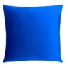 24X24 Superb Cobalt Blue Velvet Throw Pillow