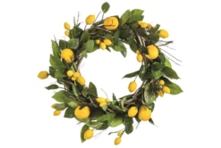18" Artificial Lemon Wreath