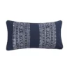 12X24 Tribal Stripe Decorative Pillow -Estally Home Decor Store 286239 blue cotton pillow signature 06