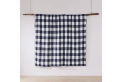 Full/Queen Quilt-3 Piece Set Reversible Farmhouse Buffalo Plaid To Stripe Navy -Estally Home Decor Store 286303 detail 46