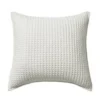 20X20 Waffle White Square Pillow