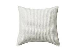 20X20 Waffle White Square Pillow