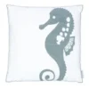 18X18 Decorative Seahorse Pillow