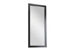 32X70 Black Wood Frame Leaner Floor Miror -Estally Home Decor Store 288402 black wood mirror material 76