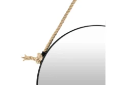 24"X24" Round Metal Wall Mirror -Estally Home Decor Store 288660 black glass mirror detail 44