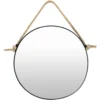 24"X24" Round Metal Wall Mirror