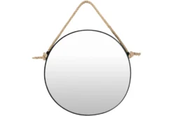 24"X24" Round Metal Wall Mirror