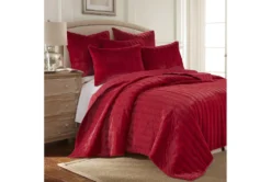 Eastern King Quilt-Red Faux Fur 17 Eastern King Quilt-Red Faux Fur -Estally Home Decor Store 294950 red polyester solid room 85