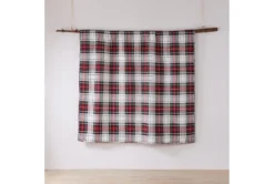 Eastern King Quilt-3 Piece Set Reversible Red Green Gold Plaid To Red Blue Gold Plaid -Estally Home Decor Store 295061 multicolor cotton print room 85