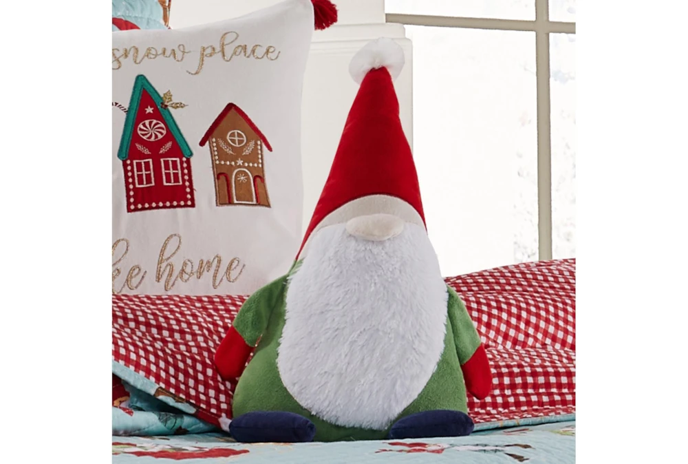 16.5X12 Gnome Shaped Throw Pillow - Image 3