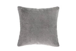 18X18 Brown Faux Fur Throw Pillow