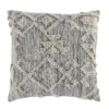 22X22 NATURAL GRAY TUNDRA DIAMOND JAPANDI INDOOR OUTDOOR PERFORMANCE THROW PILLOW -Estally Home Decor Store 295240 grey polyester pillow signature 01