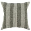 26X26 Green + Ivory Woven Stripe Throw Pillow -Estally Home Decor Store 302504 beige cowhide square signature 02