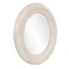 50X50 Ivory White Washed Oversized Round Wall Mirror -Estally Home Decor Store 310230 white polyurethane mirror signature 01