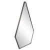 24X33 Gold Minimalist Diamond Shape Wall Mirror