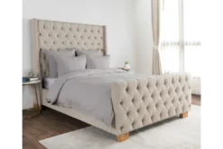 Queen Duvet-Soft Grey Cotton Linen Blend