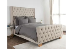 King Duvet- Charcoal Cotton Linen Blend