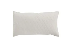 King Sham-White Cotton Textured Prewashed Diamond Pattern