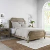 King Duvet - Natural With Neutral Stripes Belgain Flax Linen -Estally Home Decor Store 310548 beige linen solid signature 01
