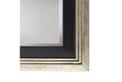 38X86 Antique Silver Leaf + Black Art Décor Frame Leaner Mirror -Estally Home Decor Store 311304 material 76