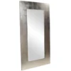 47X87 Brushed Silver Leaf Wide Frame Leaner Mirror -Estally Home Decor Store 311306 signature 01
