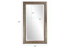 46X82 Antique Copper Variegated Bar Frame Floor Mirror -Estally Home Decor Store 311307 detail 45